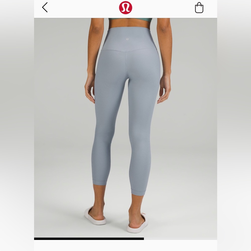 Lululemon align leggings 25” high rise light blue size 6